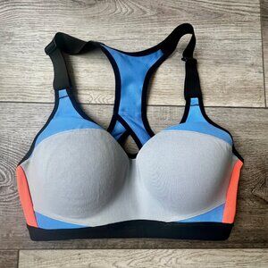 Victoria Secret Sports Colorblock Wire Bra Adjustable Hi Impact 34D Gym Running